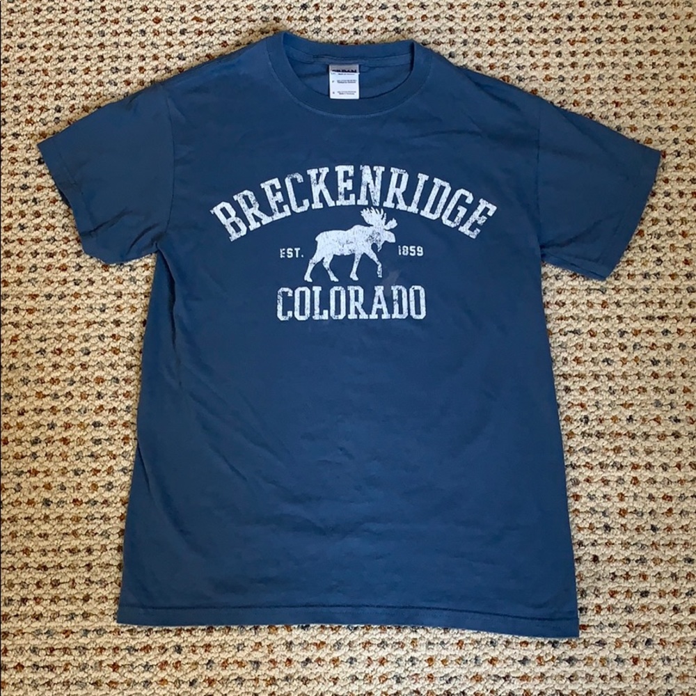 Breckenridge Colorado Blue Short Sleeve Tee